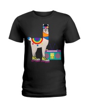 Roller Derby Roller Skating Alpaca Ladies T-Shirt tile