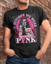 Breast Cancer Awareness Skull Classic T-Shirt apparel-classic-tshirt-lifestyle-26