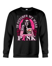 Breast Cancer Awareness Skull Crewneck Sweatshirt tile