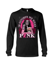 Breast Cancer Awareness Skull Long Sleeve Tee tile
