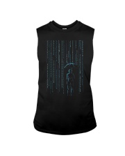 Digital Binary Code Sleeveless Tee tile