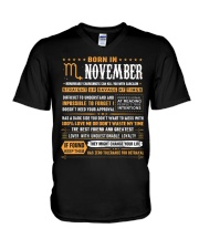 November Birthday Gifts - Born In November Scorpio V-Neck T-Shirt tile