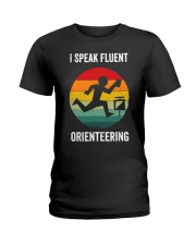 Vintage I Speak Fluent Orienteering Ladies T-Shirt tile