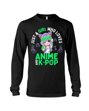 Just a Girl Who Loves Anime and K Pop Long Sleeve Tee tile