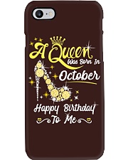 Queen was Born in October Phone Case tile