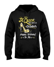 Queen was Born in October Hooded Sweatshirt tile