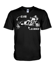 Big Wheel Tricycle Road Glide Motorcycle V-Neck T-Shirt tile