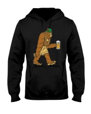 German Bigfoot Sasquatch Beer Lederhose Hooded Sweatshirt tile