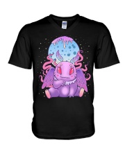 Kawaii Pastel Goth Cute Creepy Cryptid V-Neck T-Shirt tile