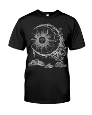 Bohemian Aesthetic Moon Sun Classic T-Shirt front