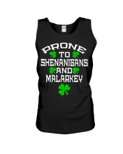 Prone To Shenanigans And Malarkey Unisex Tank tile