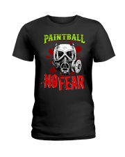 Fear Fearing Mask Playing Paintball Ladies T-Shirt tile