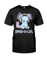 Gamesolotl Axolotl Video Gamer Classic T-Shirt front