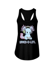 Gamesolotl Axolotl Video Gamer Ladies Flowy Tank tile