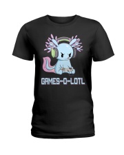 Gamesolotl Axolotl Video Gamer Ladies T-Shirt tile