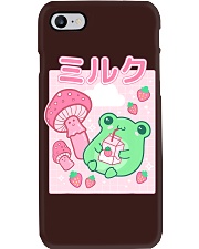 Cute Cottagecore Frog Strawberry Retro 90s Kawaii Aesthetic Phone Case tile