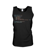 AWS eat sleep code repeat Unisex Tank tile