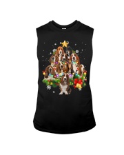 Basset Hound Christmas Dog Tree Sleeveless Tee tile