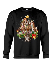 Basset Hound Christmas Dog Tree Crewneck Sweatshirt tile