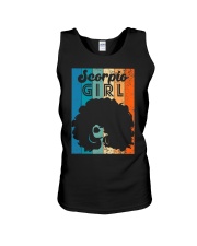 Born In October 23 to November 22 Birthday Scorpio Girl Afro Unisex Tank tile