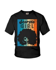 Born In October 23 to November 22 Birthday Scorpio Girl Afro Youth T-Shirt tile