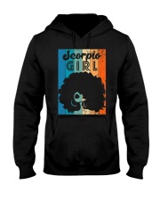 Born In October 23 to November 22 Birthday Scorpio Girl Afro Hooded Sweatshirt tile