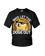 Who Let the Dogecoin Youth T-Shirt tile