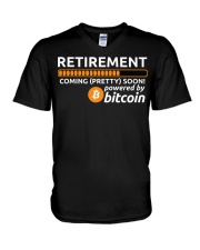 Bitcoin Crypto Retirement V-Neck T-Shirt tile