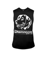 Black Labrador Retriever Dad And Mom Sleeveless Tee tile