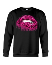 Lips Pink Ribbon Crewneck Sweatshirt tile