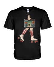 80's Rollerskates V-Neck T-Shirt tile