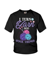 I Turn Yarn Into Cool Things Crocheting Crochet Youth T-Shirt tile