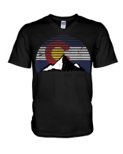 Keystone Colorado x CO Flag Mtn Top T-Shirt V-Neck T-Shirt tile
