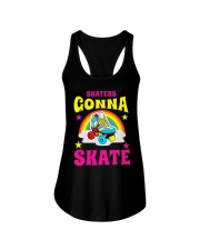 Skaters Gonna Skate Roller Skate Ladies Flowy Tank tile