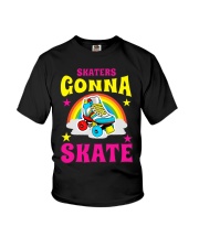 Skaters Gonna Skate Roller Skate Youth T-Shirt tile