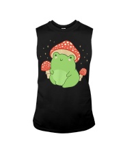 Cute Frog Mushroom Hat - Cottagecore Aesthetic Sleeveless Tee tile