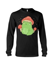 Cute Frog Mushroom Hat - Cottagecore Aesthetic Long Sleeve Tee tile