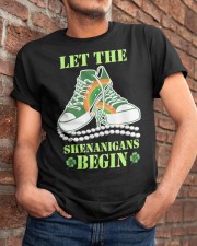Chucks And pearls Let The Shenanigans Classic T-Shirt apparel-classic-tshirt-lifestyle-26