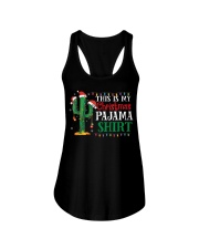 This Is My Christmas Pajama Shirt Cactus Ladies Flowy Tank tile