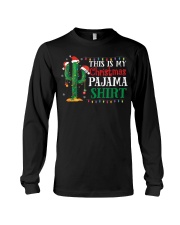 This Is My Christmas Pajama Shirt Cactus Long Sleeve Tee tile