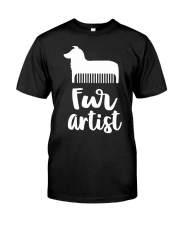 Fur Artist Funny Dog Groomer Classic T-Shirt front