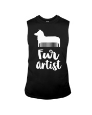 Fur Artist Funny Dog Groomer Sleeveless Tee tile