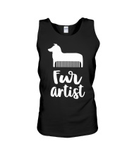 Fur Artist Funny Dog Groomer Unisex Tank tile