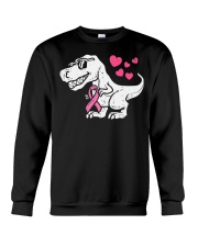 Pink Ribbon T-Rex Crewneck Sweatshirt tile