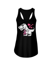 Pink Ribbon T-Rex Ladies Flowy Tank tile