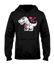 Pink Ribbon T-Rex Hooded Sweatshirt tile