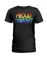 Proud Parent Gay Pride Flag 2017 LGBT Ladies T-Shirt tile