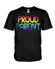 Proud Parent Gay Pride Flag 2017 LGBT V-Neck T-Shirt tile