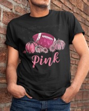 In October We Wear Pink Football Classic T-Shirt apparel-classic-tshirt-lifestyle-26
