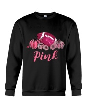 In October We Wear Pink Football Crewneck Sweatshirt tile